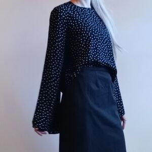 Forever 21 Narrow Shouldered Polka Dot Blouse